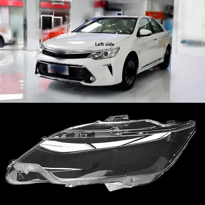 

Car Front Headlight Cover Lens Glass Headlamps Transparent Lampshade Masks For Toyota Camry 2015-2017