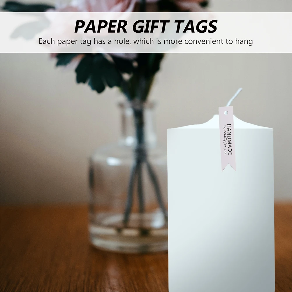 

50Pcs Scented Hanging Tags Premium Paper Gift Tags for Handmade Candles DIY Decoration Baking Cake Bread Present Labeling
