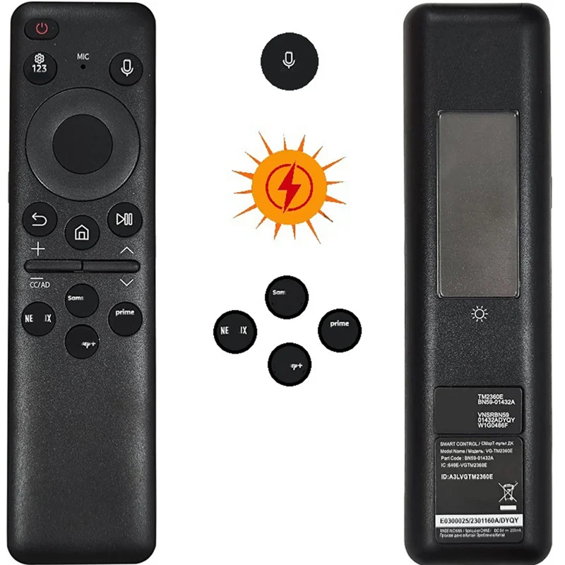 【Desain Ramping】untuk Model TV Remote Control Suara Surya Seri QN BN59-01455A Ramah Lingkungan