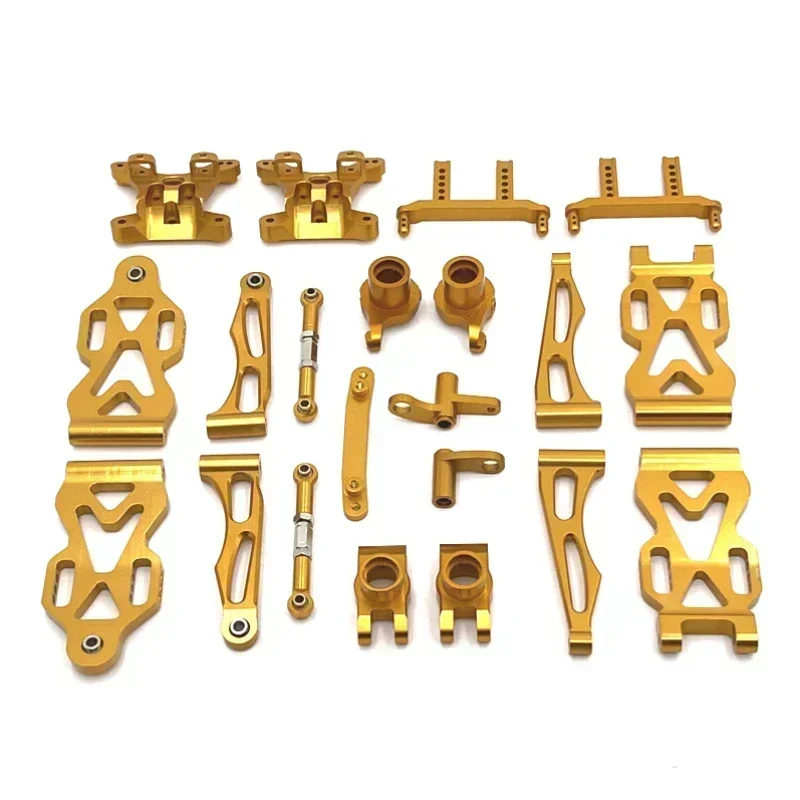 SCY 1/16 16101 16102 16103 16104 16106 16201 JJRC Q117 Rc قطع غيار السيارات ترقية معدنية وتعديل مجموعة قطع غيار ضعيفة