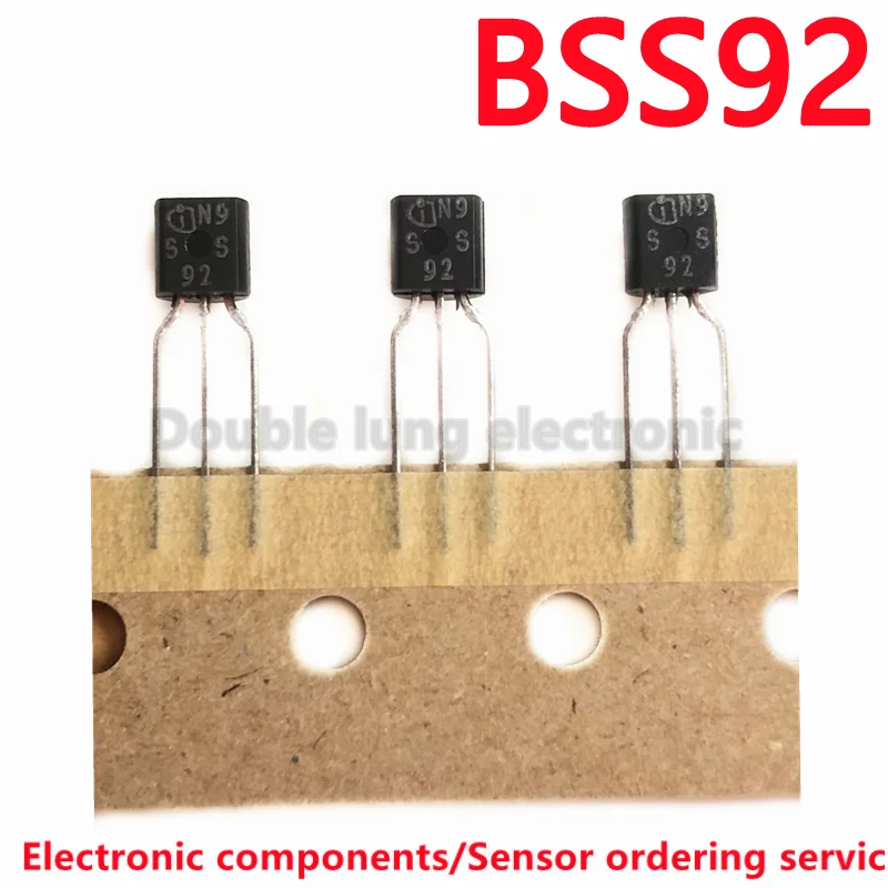 10PCS/50PCS/100PCS/LOT BSS92E BSS92 SS92 TO92  P-channel enhancement mode vertical D-MOS transistor