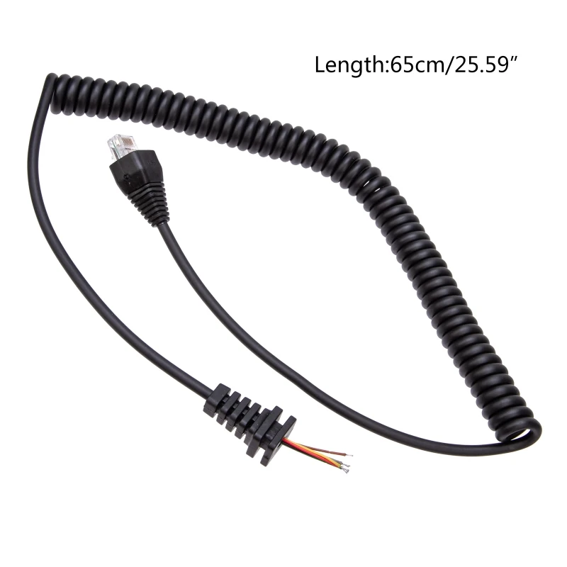 Speaker Microphone Cable Cord for YaesuVX2108 VX2208 VX2508 RJ45 8Pin MH-67A8J Mobile Radio Replacement Wire