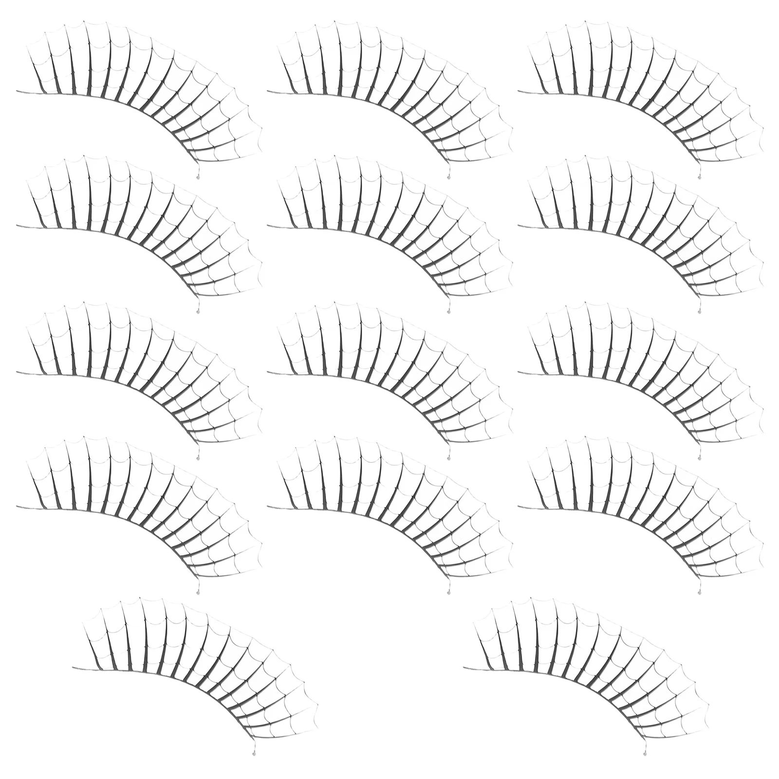 

7Pairs Halloween False Eyelashes Dramatic Exaggerated Dense Cluster Cosplay Stage Makeup Party Masquerade Women Accessory