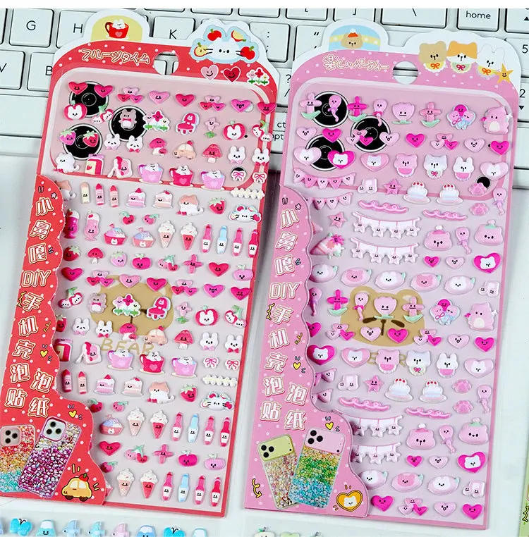 

3D Bubble Cute Cartoon Stickers