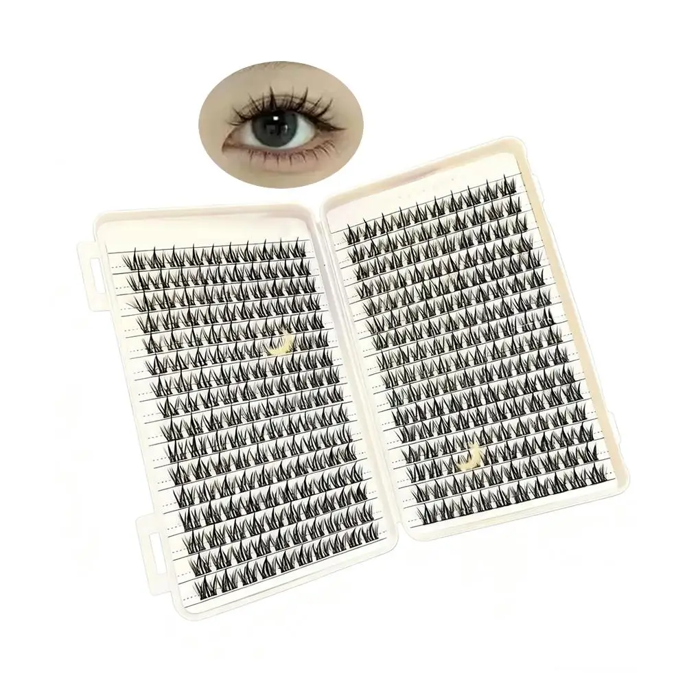 Large Capacity False Eyelashes No Glue Natural Wispy Cluster Lashes Extension Professional Individual Cluster Grafting