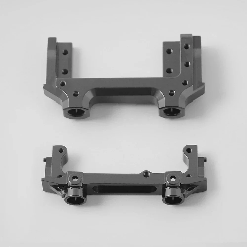 1 Set Metal Voor Achter Bumper Mounts Chassis Rails Mount Met Front Servo Base Voor 1/10 Rc Crawler Axiale SCX10 ii 90046 90047