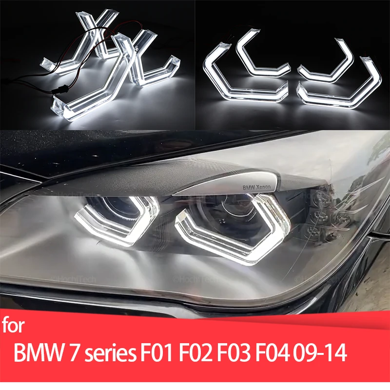 

for BMW 7 Series F01 F02 F03 F04 730i 730Li 740i 750i 750Li 760i 730d 09-14 M4 Iconic Style LED Crystal Angel Eye Kit Eyes Kits