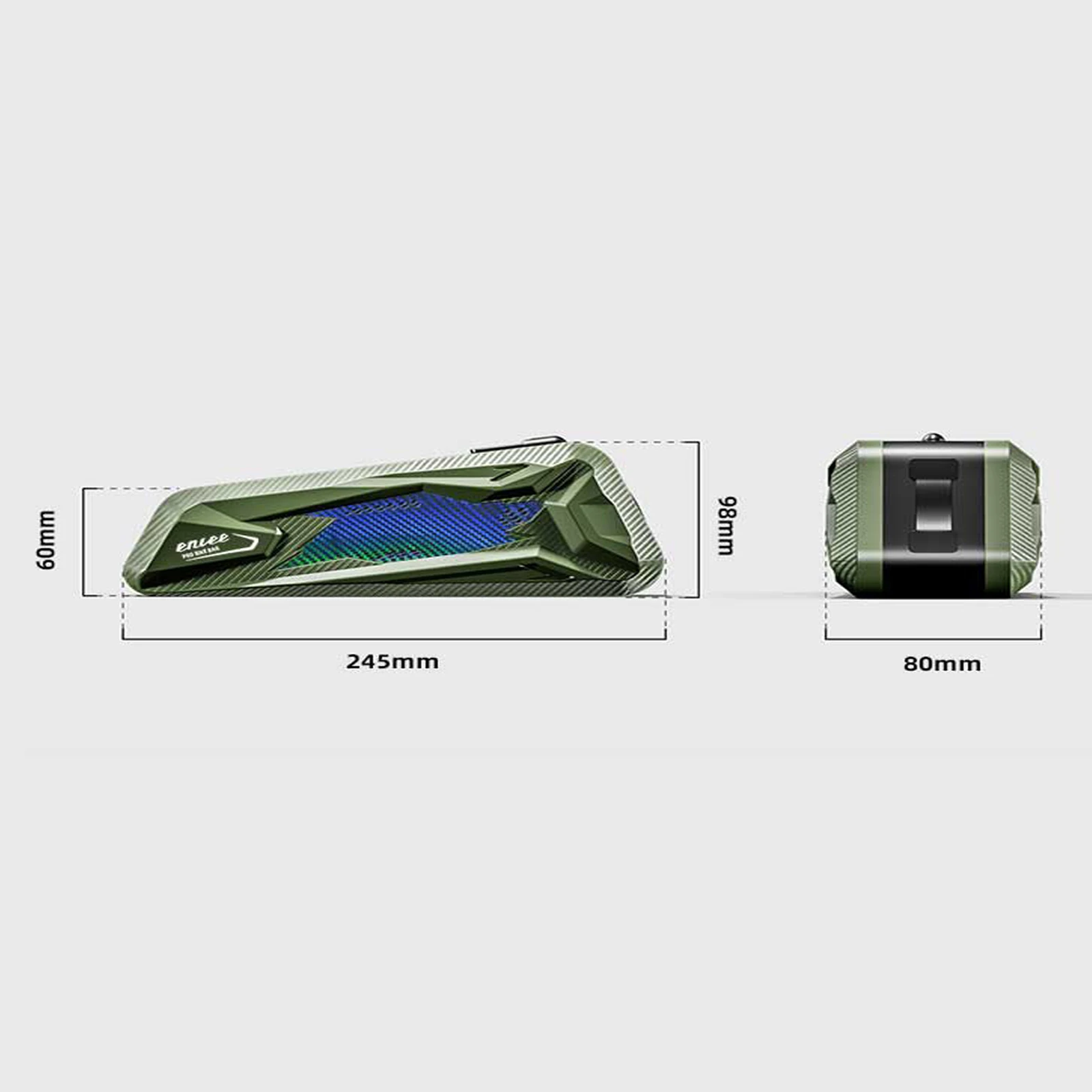 ENLEE Hard Shell Bicycle Top Tube Bag Waterproof Front Frame Bag Shockproof Wear-resistant Cycling Storage Pouch for Road Bike