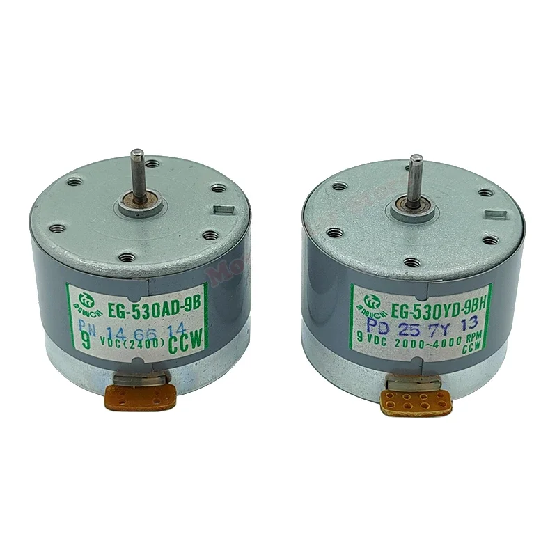 Mabuchi EG-530AD-9B/ EG-530YD-9BH Motor DC 9V CCW, Магнитола, запись звука, Круглый Шпиндельный двигатель