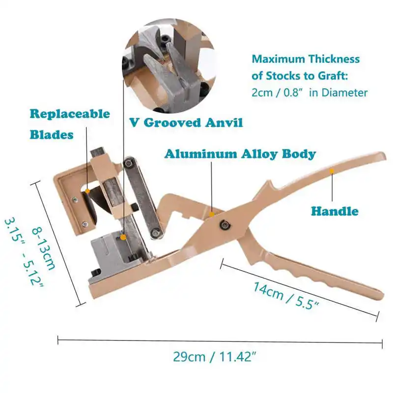 接ぎ木剪定ばさみ ガーデン接ぎ木鋏 フルーツツリー接種枝カッター 剪定ばさみ 果樹接ぎ木鋏