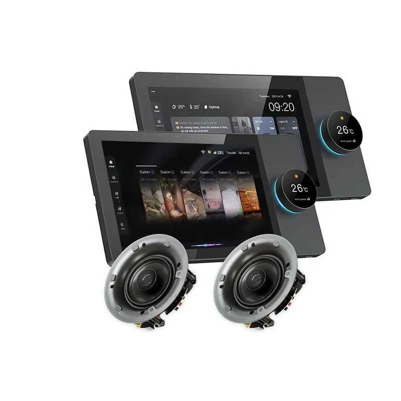 8-Inch Smart Home Audio Amplifier Android Control IPS Electric Wall Mount Host for Home Theater Background Music