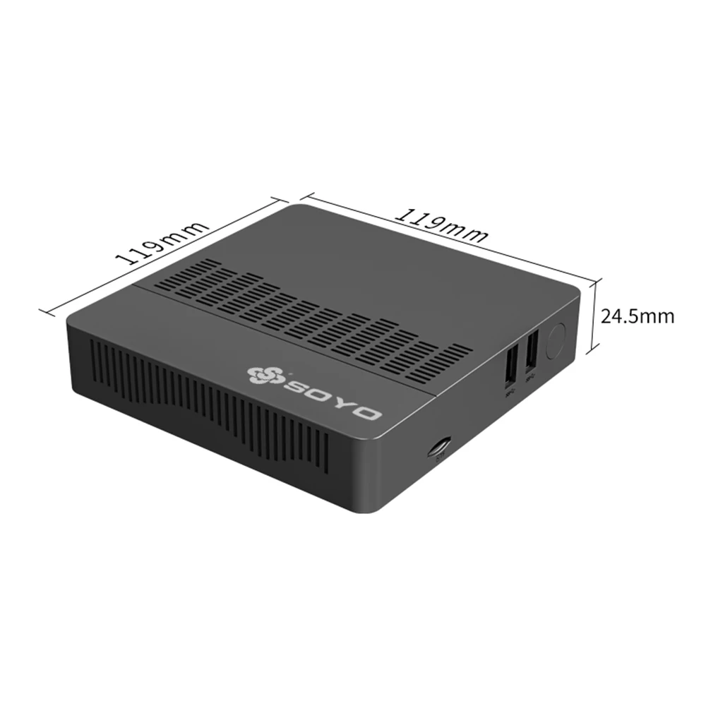 Mini PC SOYO M2: Poderoso 6 GB de RAM, 64 GB EMMC, Intel N4000, Windows 11 Pro - Compacto e Ideal para Casa, Negócios e Jogos