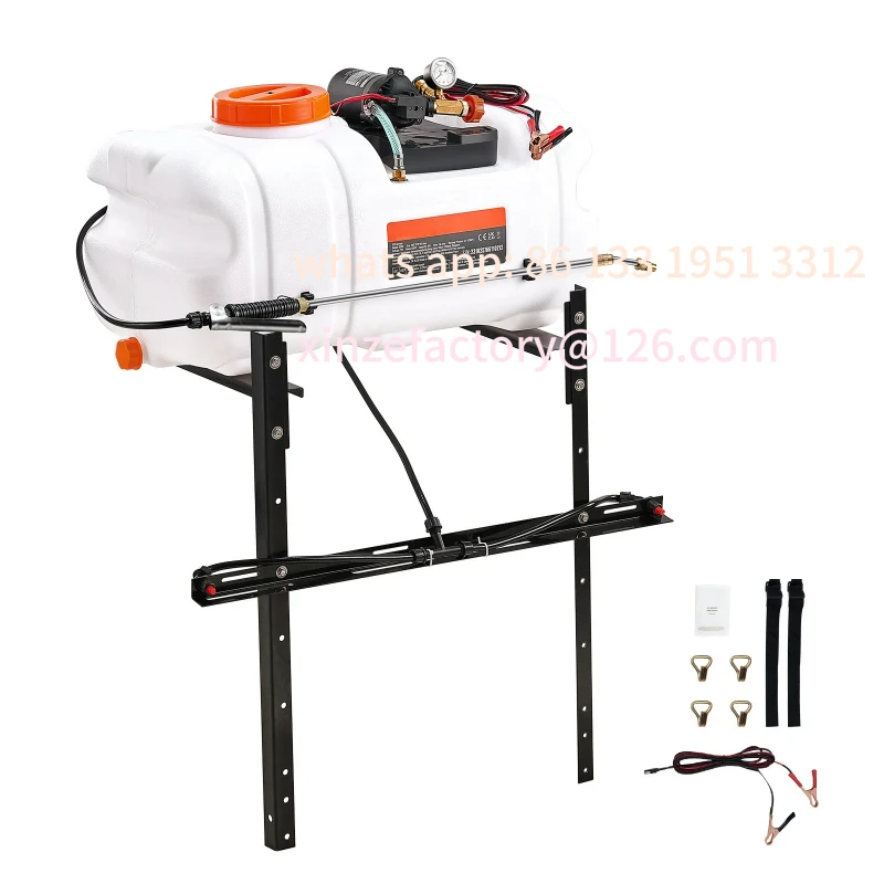 

Customizable ATV Spot Sprayer 15.9 Gal/60 L ATV/UTV Broadcast Sprayer with Nozzle Boom 12 V Pump Weed Sprayer