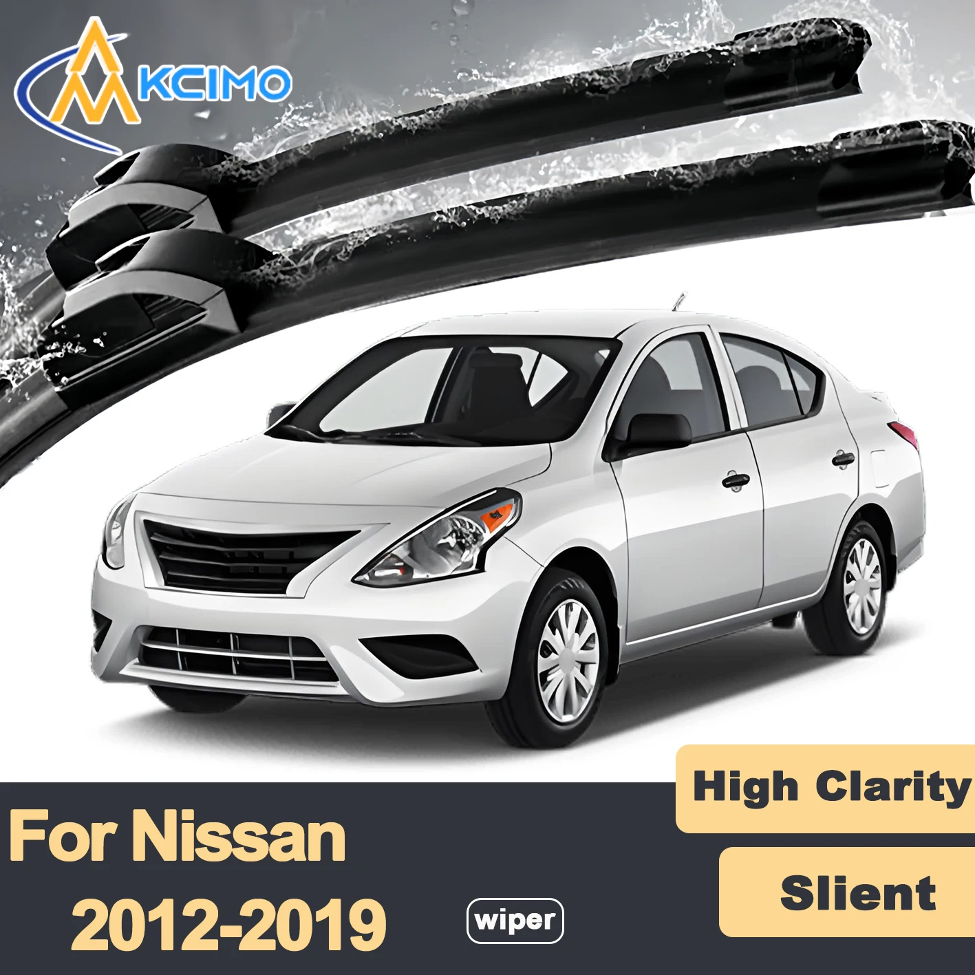 قسط المطاط دائم الصامت ممسحة زجاج أمامي شفرات 2 قطعة لنيسان فيرسا سيدان N17 2012-2019 ألميرا الجبهة ممسحة شفرات مجموعة