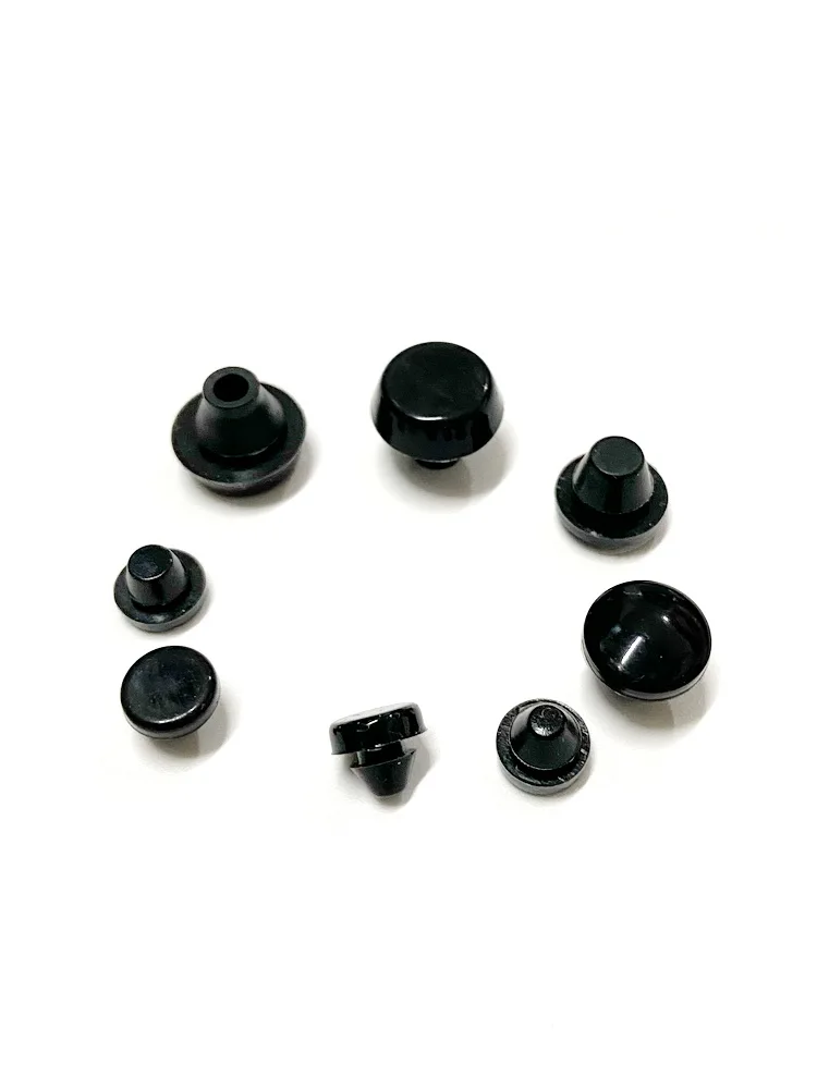 مادة السيليكون الأسود بدون براغي حافظة كمبيوتر ثابتة منصات قدم لينة امتصاص الصدمات المضادة للتصادم المكونات في منصات القدم