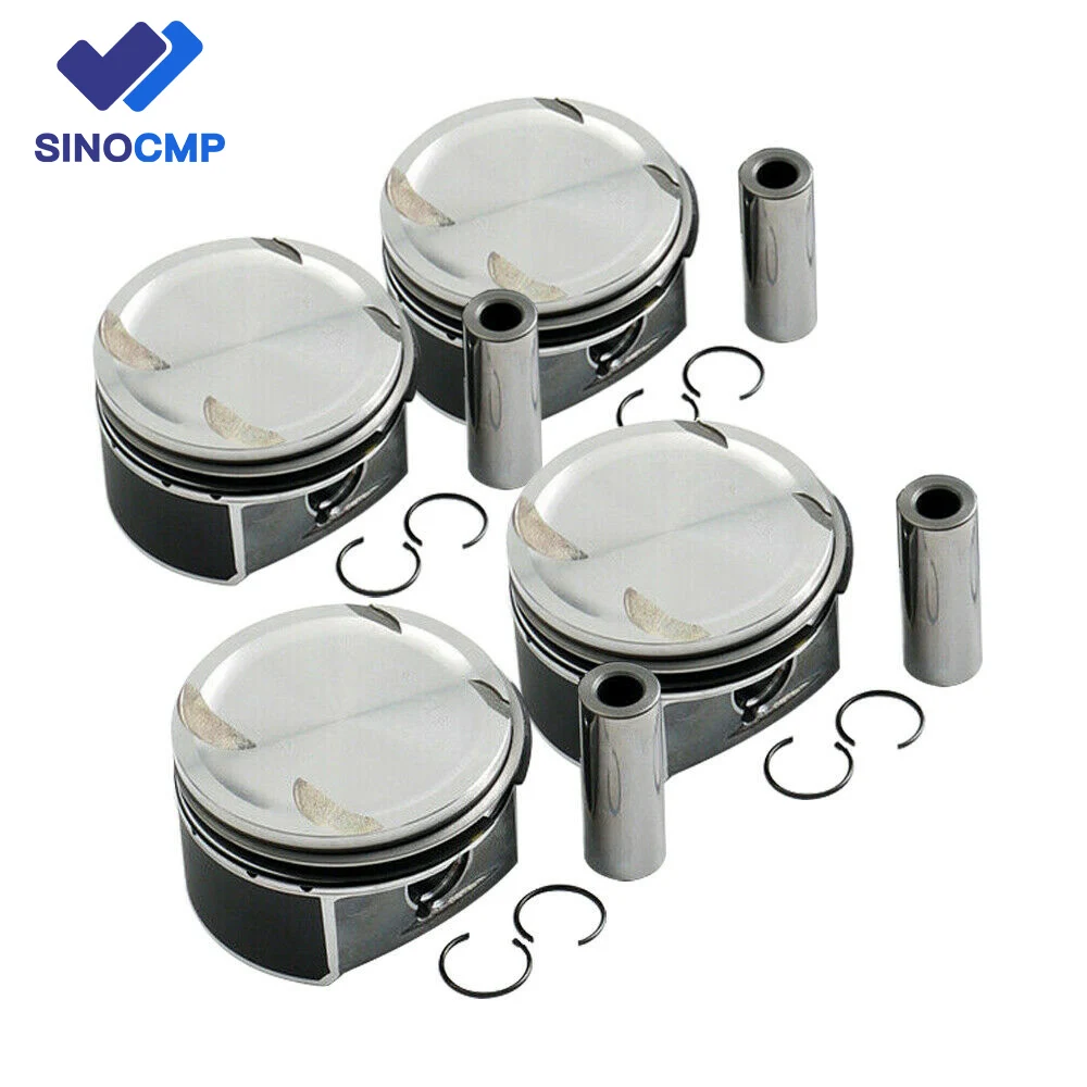 

4pcs 2710302217 Pistons & Rings Set Φ82mm for 1.8L Mercedes-Benz W203 W204 A209 C200K M271 2710300024 2710306617 N000000000936