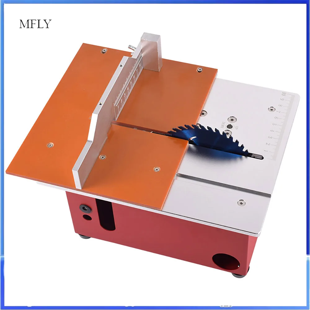 Mini DIY Table Saw Handmade Woodworking Bench Saw Precision Model Crafts Liftable Electric Cutting Saw Set 9000RPM 360W