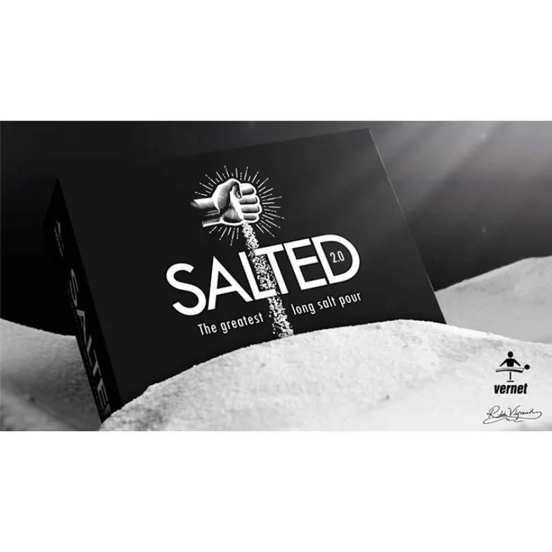 Salted 2.0 (Gimmicks and Online Instructions) by Ruben Vilagrand and Vernet Close Up Performer Magic Tricks Stage Magic Show