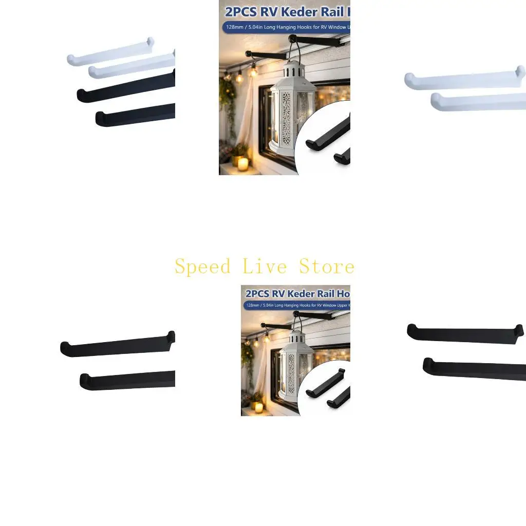 

547C Adjustable Motorhome Track Hook For Campers Easy Installation Space Saving 128mm