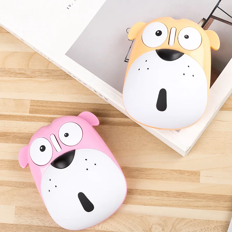 

Cute Wireless Mouse 3D Cartoon Puppy Design Mini Mause USB Optical PC Office Gaming Mice Rechargeable For Desktop Laptop Gamer