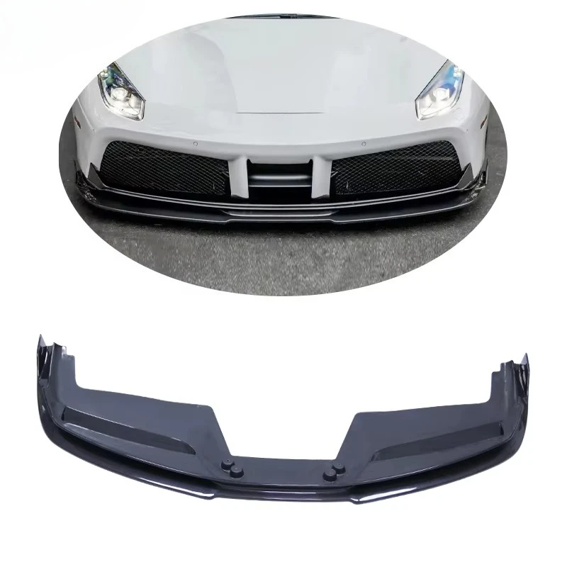 Auto Parts: High-gloss carbon fiber Vols-style car bumper, front lip