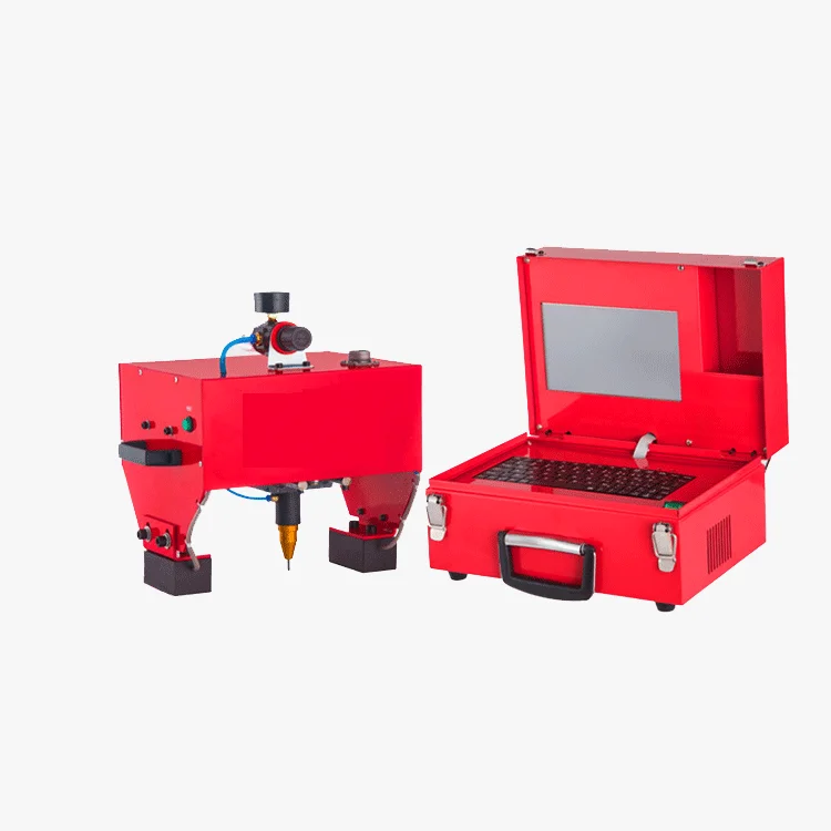 Desktop Pneumatic Metal Dot Peen Engraving Marking Stamping Machine for Engine Auto Parts with High-Speed