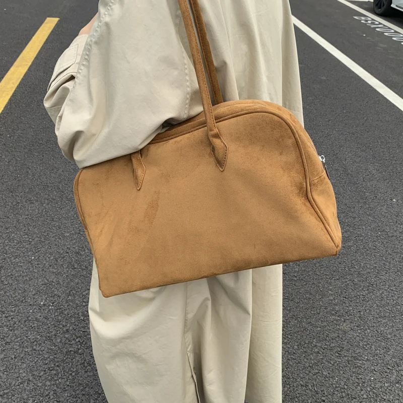 

Small Frosted Leather Underarm Bags for Women 2025 Winter New Trend Fashion Square Shoulder Tote Bag Handbags and Purses