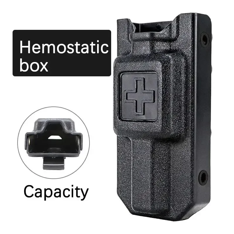 Tactical EDC Tourniquet Holder Box Outdoor Storage Box Quick Pull LFAK MOLLE Combat First Aid Accessory Boxs Equipment Supplies