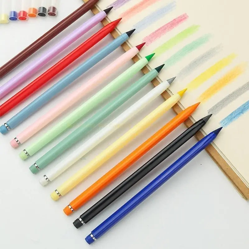 

12 Erasable Colored Pencils for Various Applications Versatile and Easy to Use