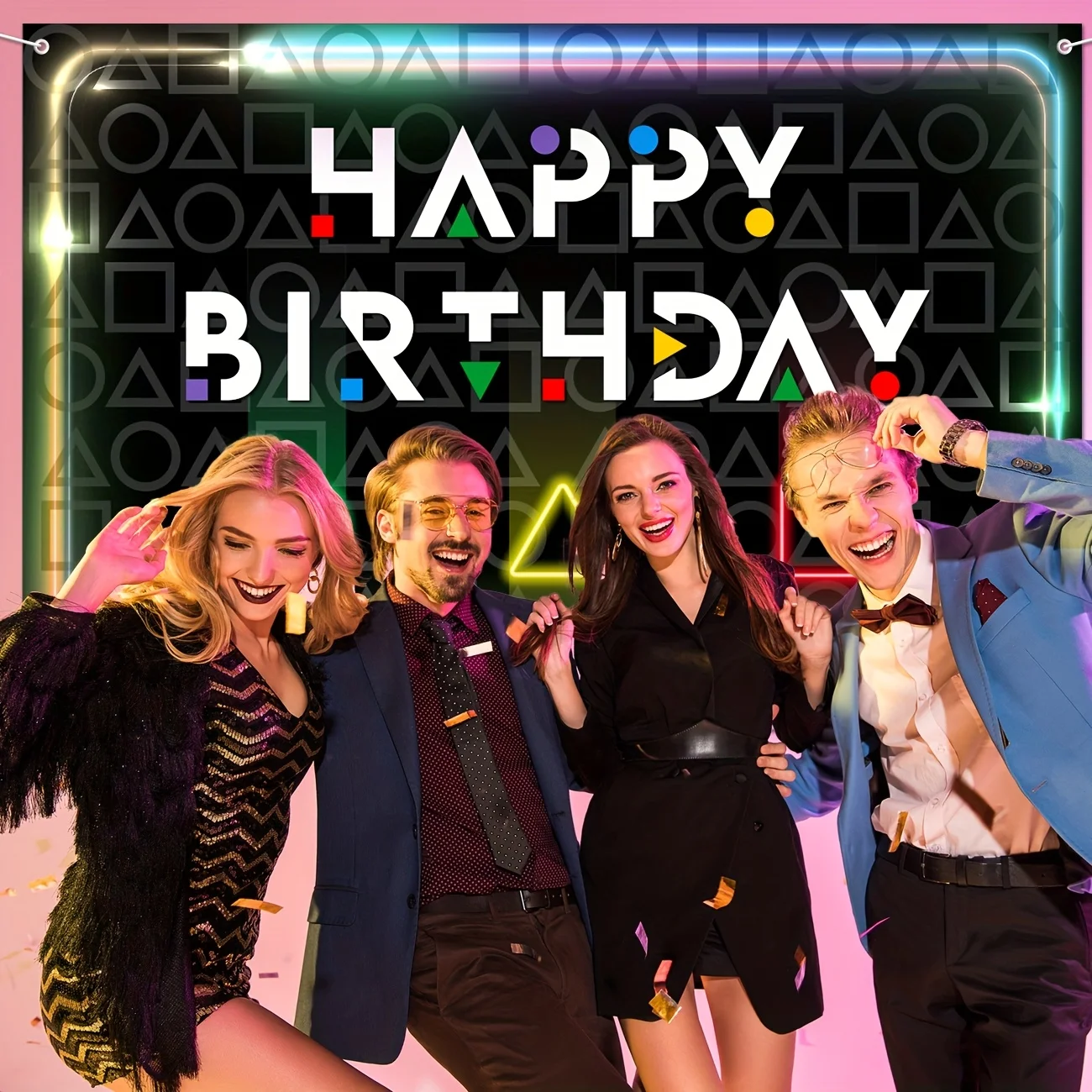 Korean Traditional Game Party Banner Happy Birthday Decoration Gonggi Game Banner Movie Theme Birthday Party Decorations Cute - view 4