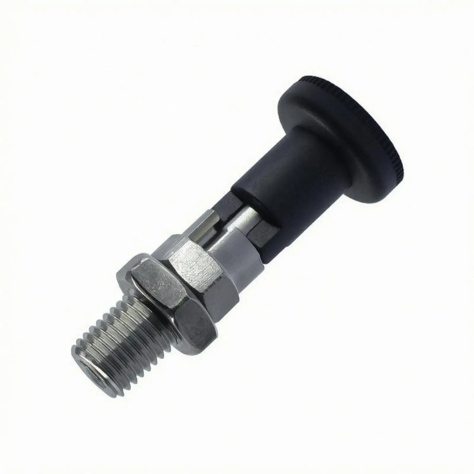Self Locking Indexing Pin Hexagonal Lock Nuts Self Locking Pin Metal Body Spring Knob Plunger