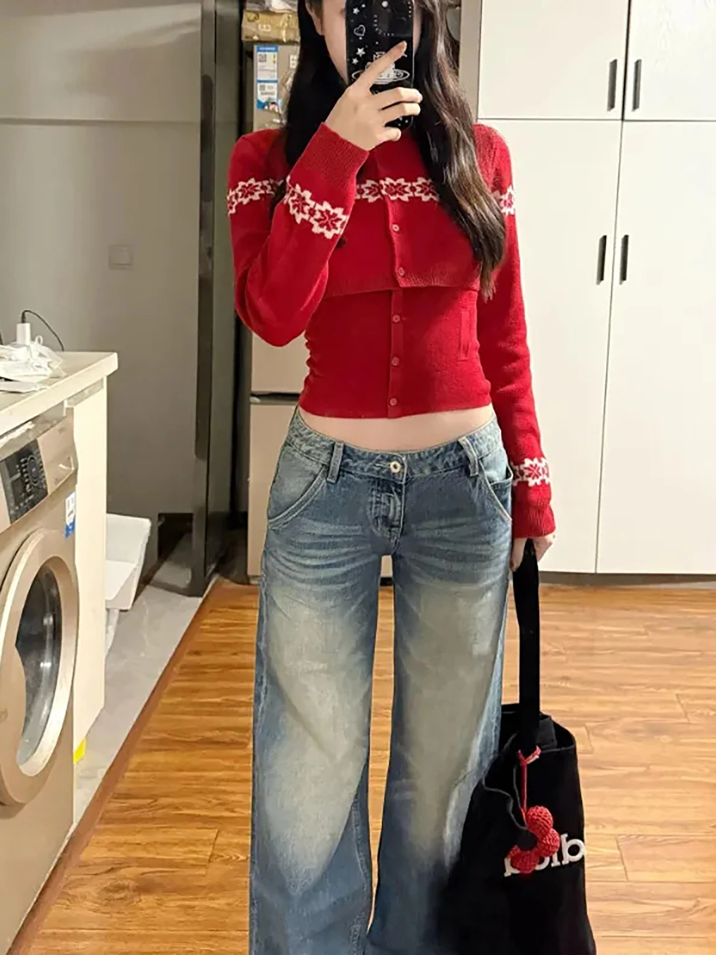 

Korean Sle Slim Fit Knitted Cardigan with Belt Women's Faion Outerwear Two-Piece Set Layering Long Sve round Ne Warmth