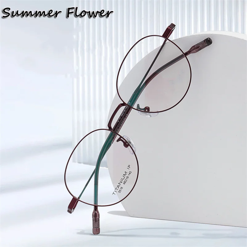 

Round Titanium Reading Eyeglass Women Retro Prescription Glasses Men Myopia Presbyopia Lenses Spectacle Rose Gold Fashion Gafas