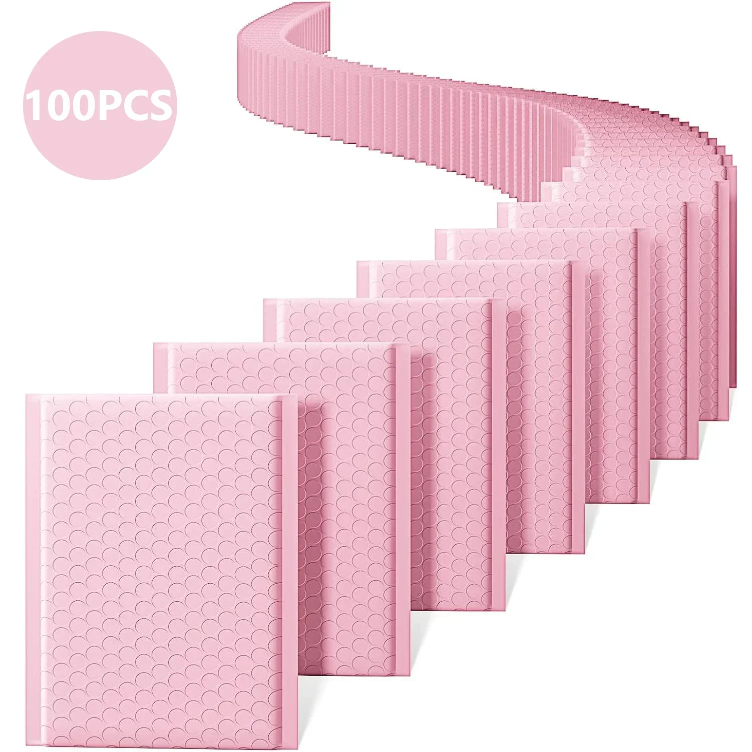 100Pcs Multi Colors Delivery Package Packaging Small Business Supplies Envelopes Shipping Packages Bubble Envelope Packing Bag