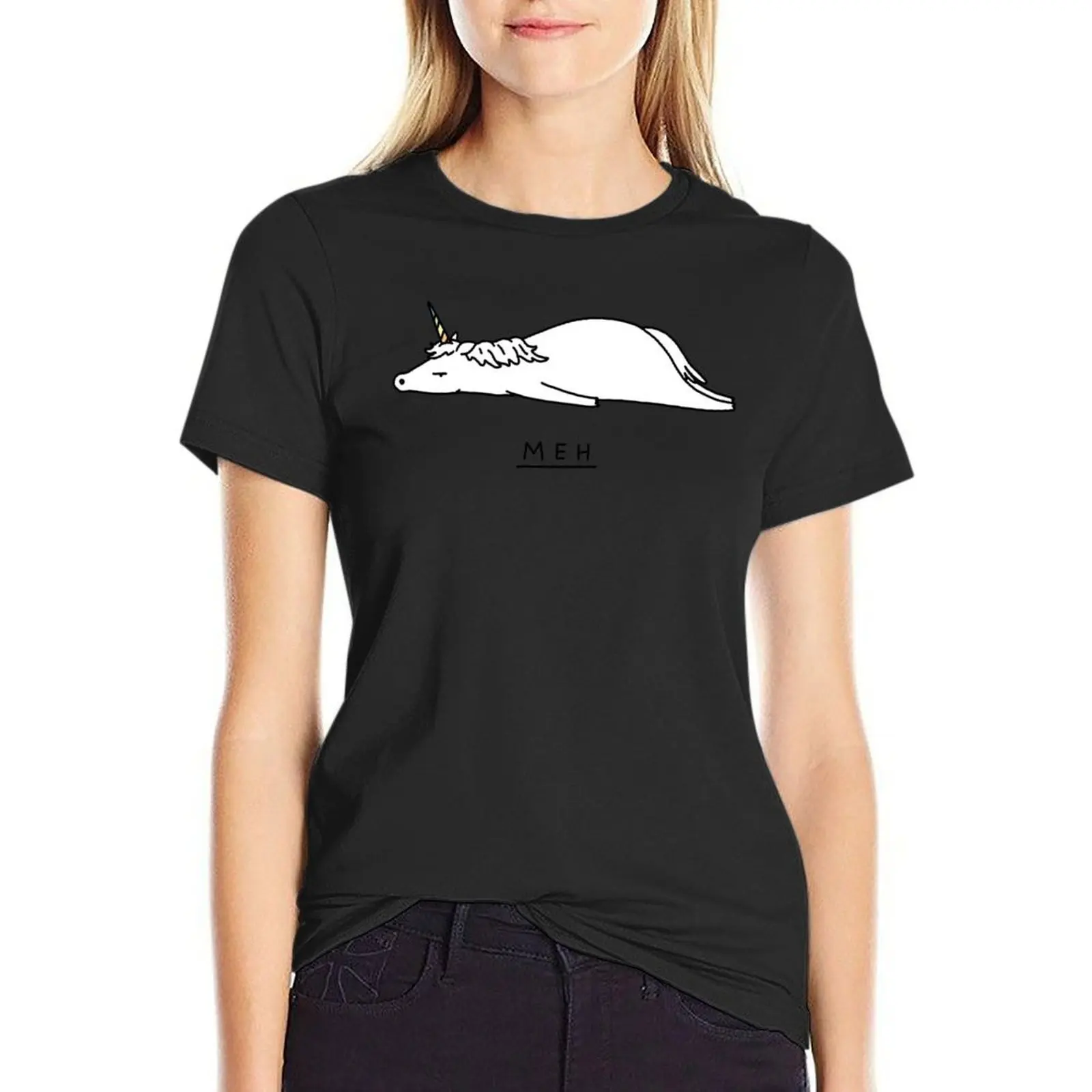 

Meh Unicorn T-Shirt tees summer clothes animal print shirt for girls tight shirts for Women