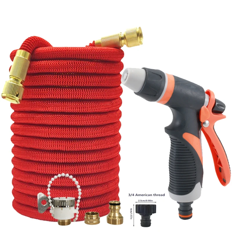 

Расширяемый расширительный шланг для сада, пистолет для очистки сопла высокого давления, разъем 1/2, ирригация сада, инструменты для чистки