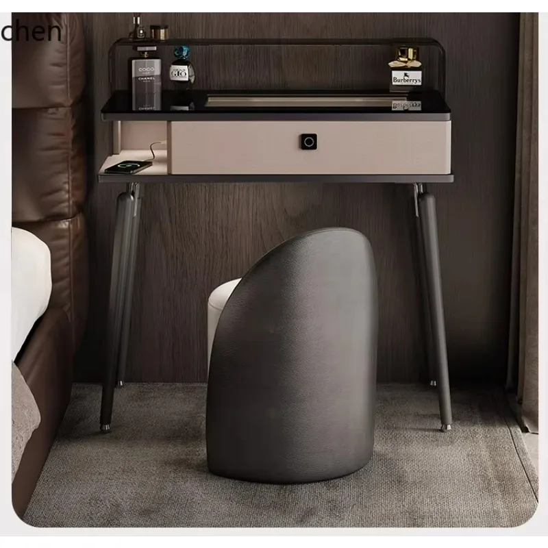 smart dresser fingerprint lock makeup table small apartment bedroom makeup table rechargeable jewelry cabinet
