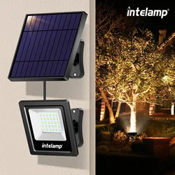Solar Outdoor Light Super Bright Wall Solar Warm Light IP65 Waterproof Street Light Solar Security Light for Many Outdoor Scenes
