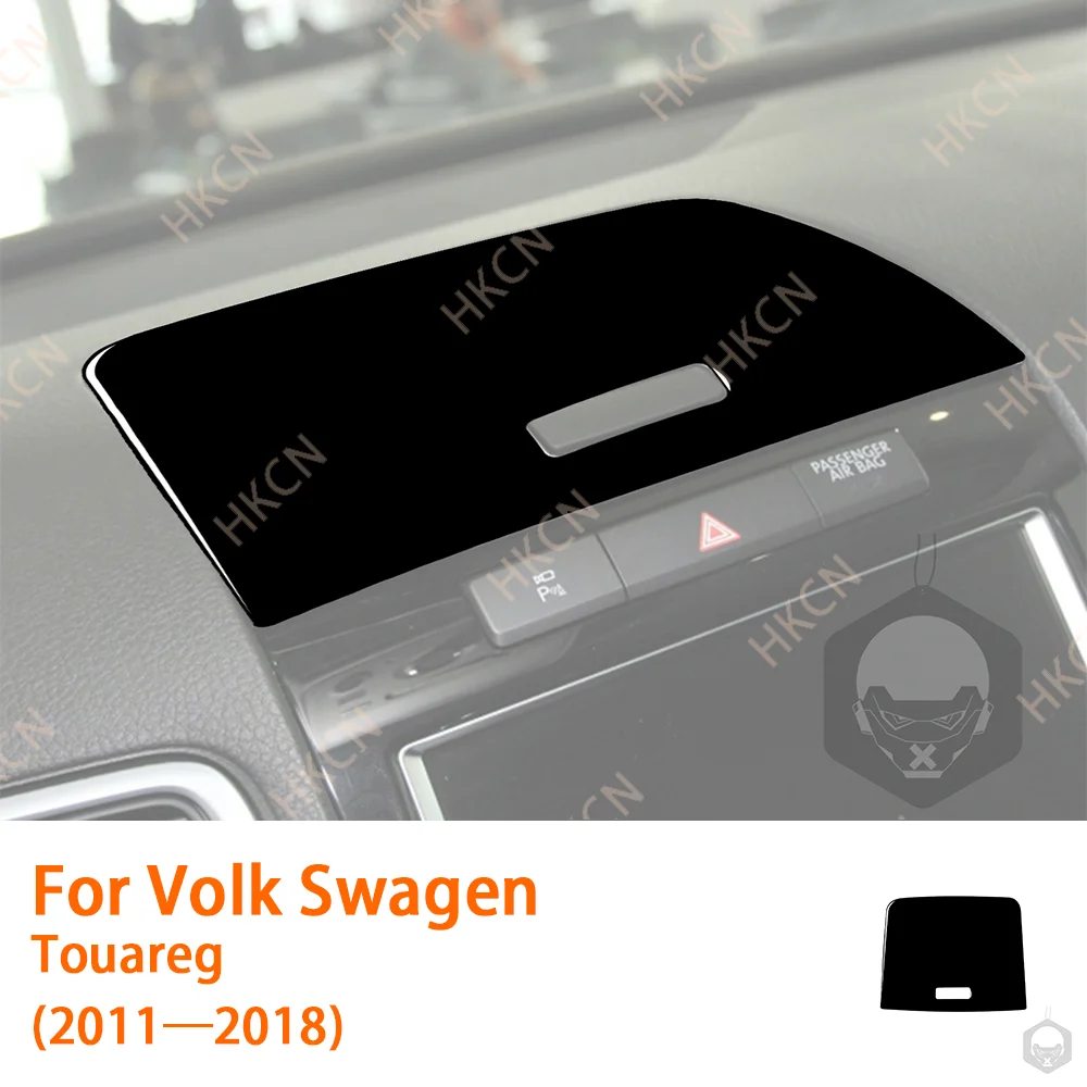 

For VW Touareg 7P MK2 2011 2012 2013 2014 2015 2016 2017 2018 Carbon Fiber Storage Box Panel Car Interior Accessories Sticker
