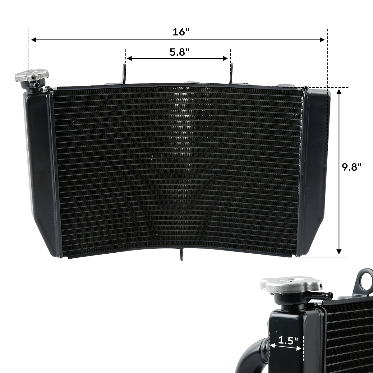 Radiator Cooler Cooling For Honda CBR 600 F4 1999-2000 CBR600 F4I 2001-2004 except US models Motorcycle