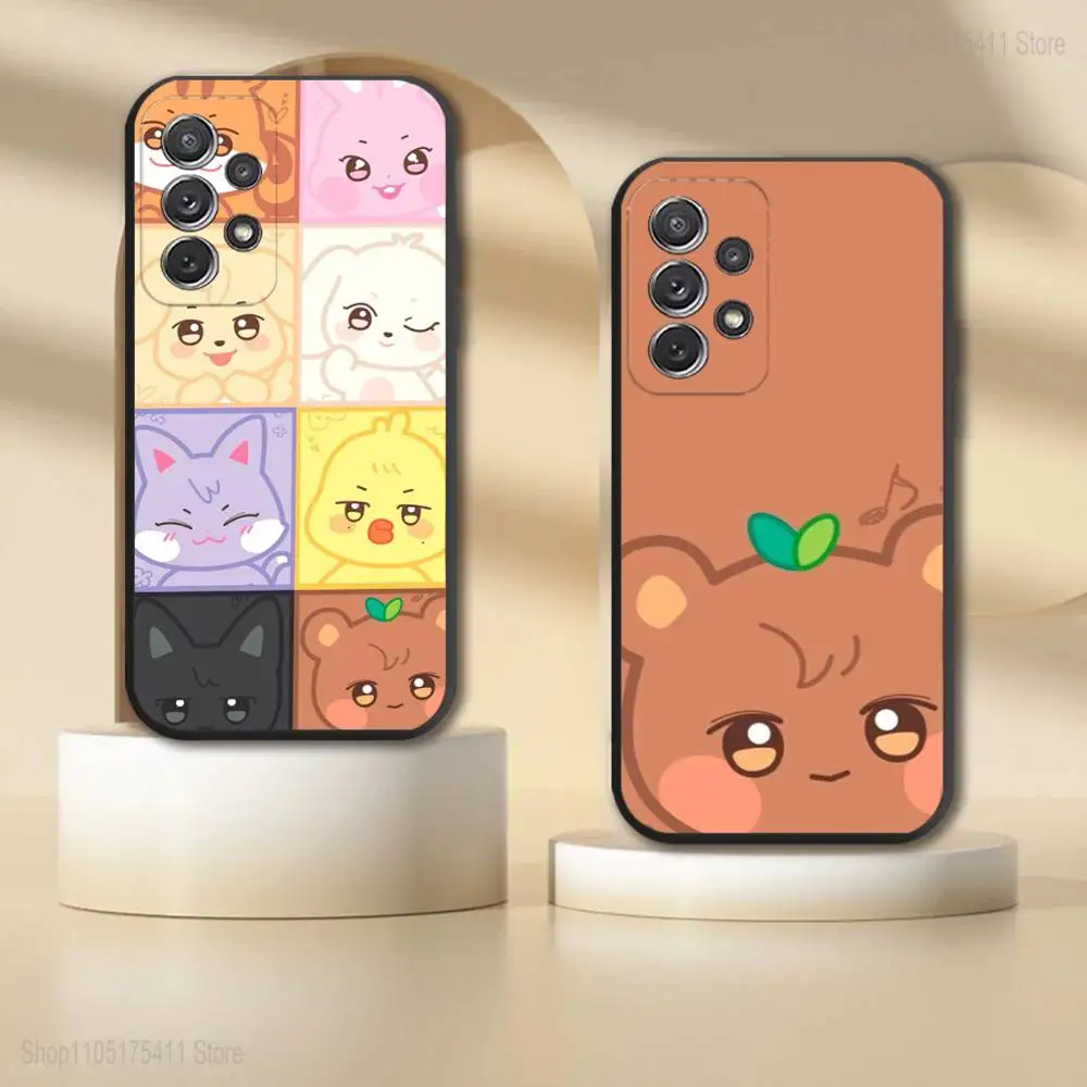 

Cute A-ANITEEZ-ES Phone Case For Samsung S 25,24,23,22,30,21,10,9,Ultra,Plus,Lite,FE,4,5G Black Soft Case