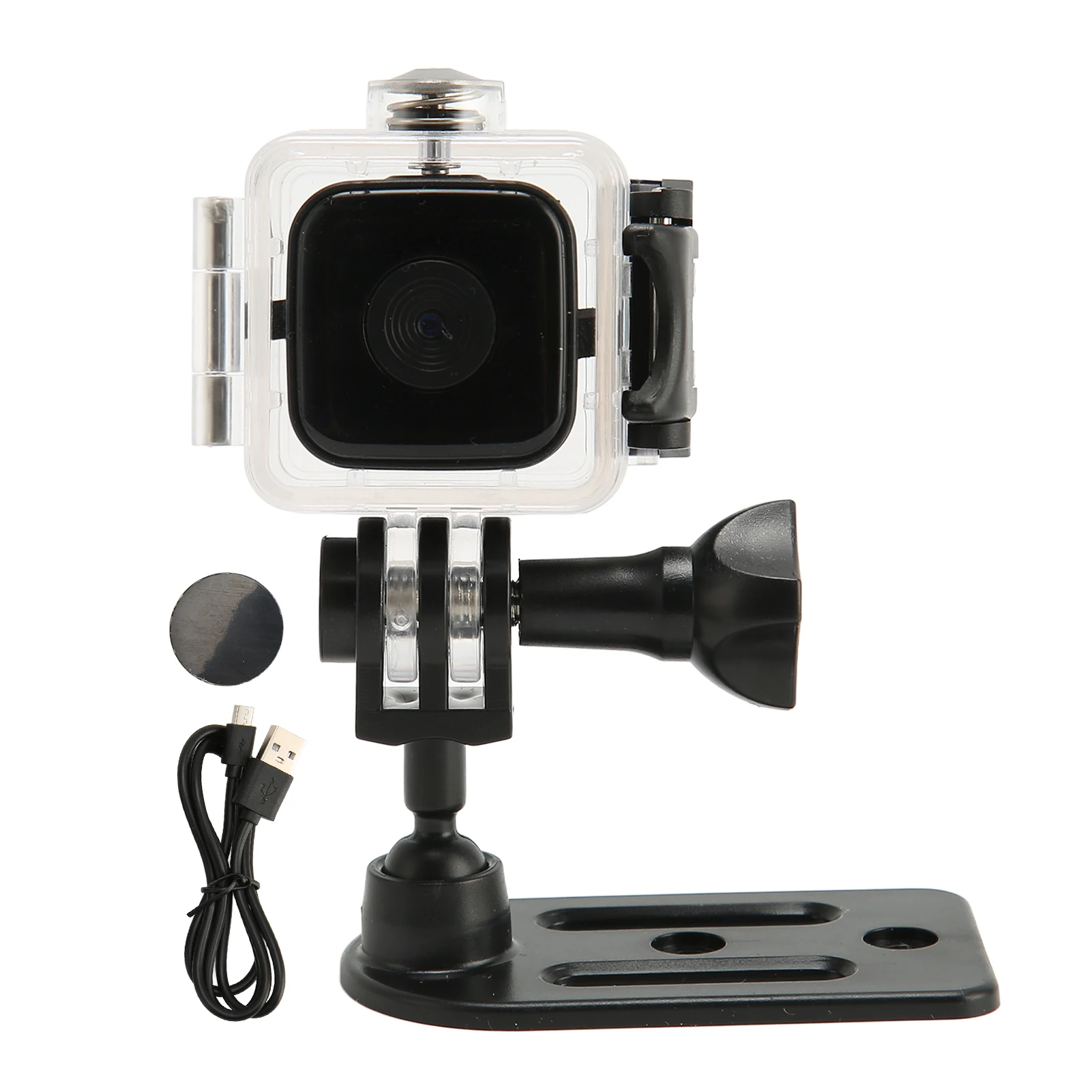 

Мини-камера, мини-камера безопасности, питание от аккумулятора, карта памяти 128 ГБ, компактная HD 1080P с кронштейном, защитный чехол для домашних животных