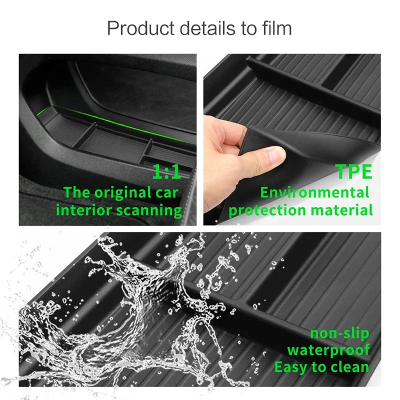 for Chevy Chevrolet Bolt EUV EV 2022 2023 Central Armrest Lower Layer Storage Box Car Center Console Tray Organizer Accessories