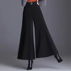 Office Lady Fashion Black Oversize Suit Pants Spring Autumn Big Size Elastic High Waist Women Korean Streetwear Casual Trousers