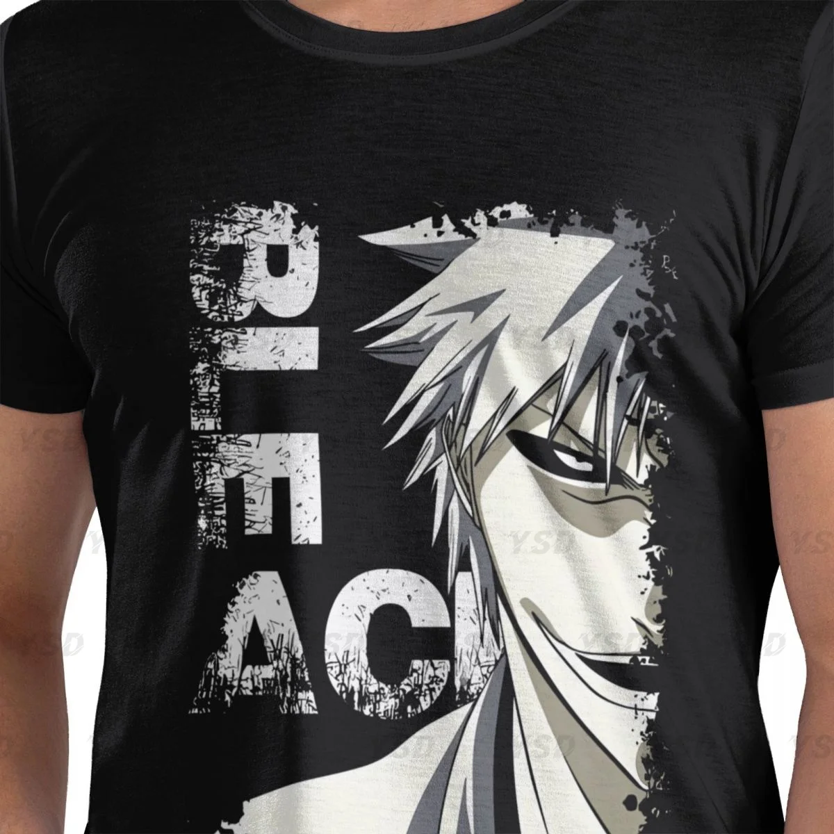 Bleach Zaraki Kenpachi Men's tight fitting sports T-shirt,Quick-Drying,Oversized T shirt