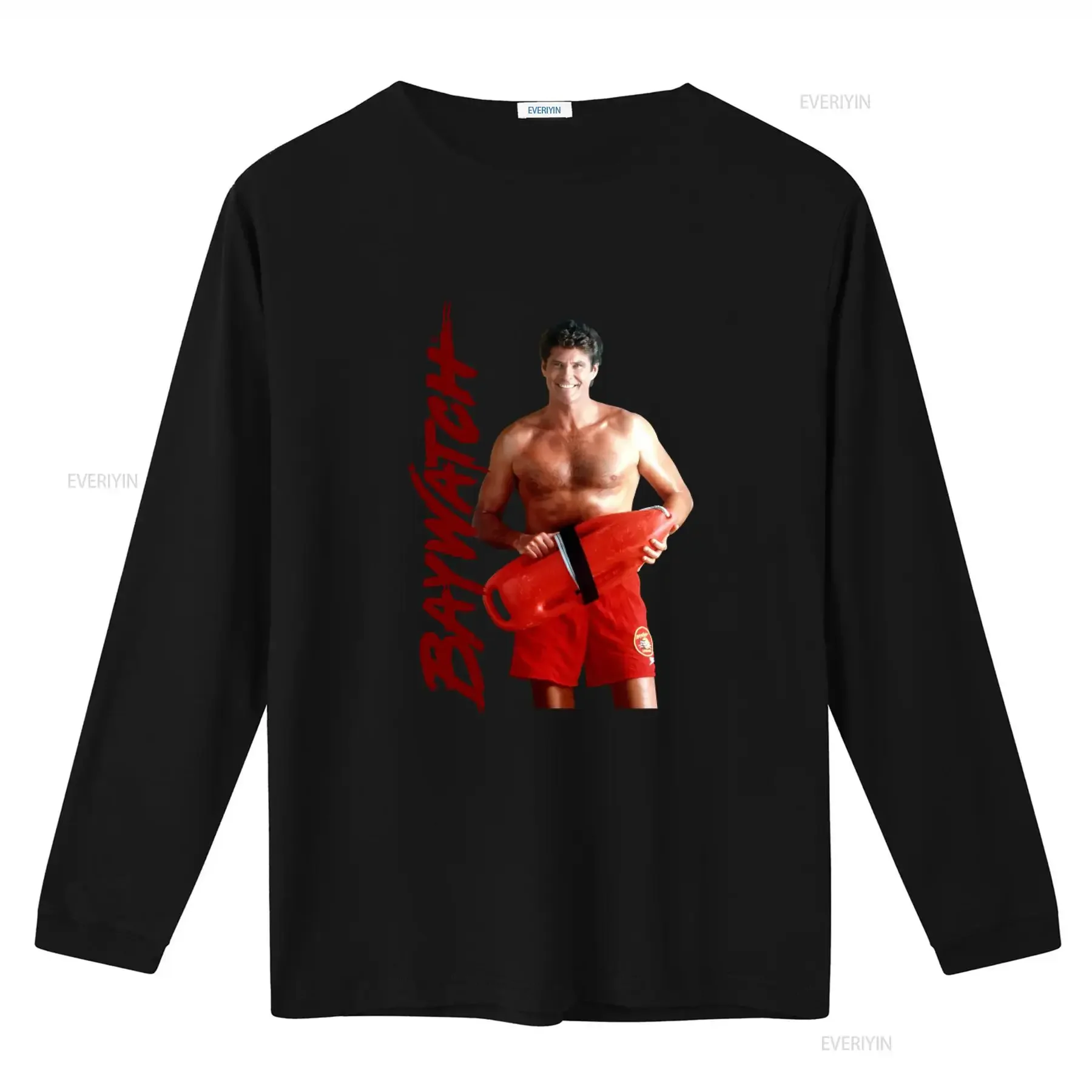Mitch Buchanan Baywatch T Shirt Classic Lifeguard Design for Beach Lovers vintage Washed Slightly Stretched Breathable Soft