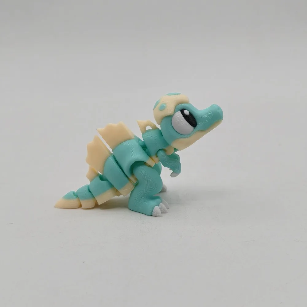

Movable Joints 3D Printed Dragon Cartoon Handicraft 3D Rotatable Articulated Dragon Realistic Figurine