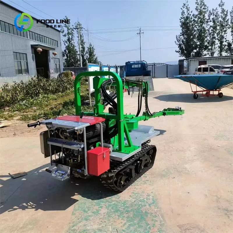 Customized Tracked Walnut Harvester High-Frequency Vibration Non-Destructive Fruit Removal Equipment High Productivity