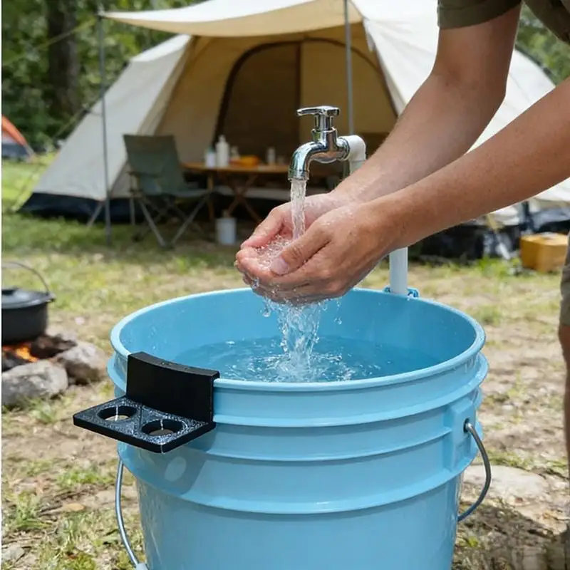 【CR】Universal Car Wash Bucket Brush Holder Sturdy Construction Keeps Brushes Dry for Car Care Professionals and Hobbyists