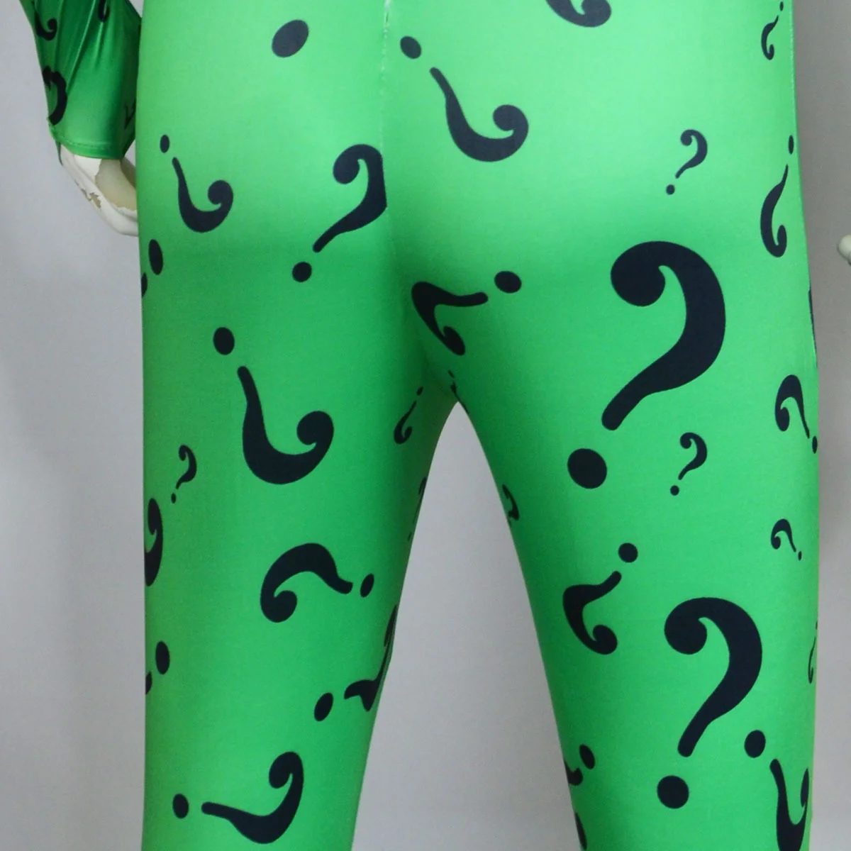 Adult Men Jumpsuit Mask Headgear Outfits Tights Edward Nygma for Riddler Performance Disguise WearRole Party Clothes Suit